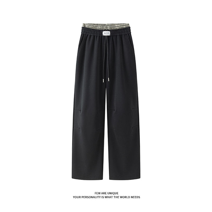 Herren weite Freizeithose aus atmungsaktivem Baumwollmix mit elastischem Bund und seitlichen Taschen Echoarchiv