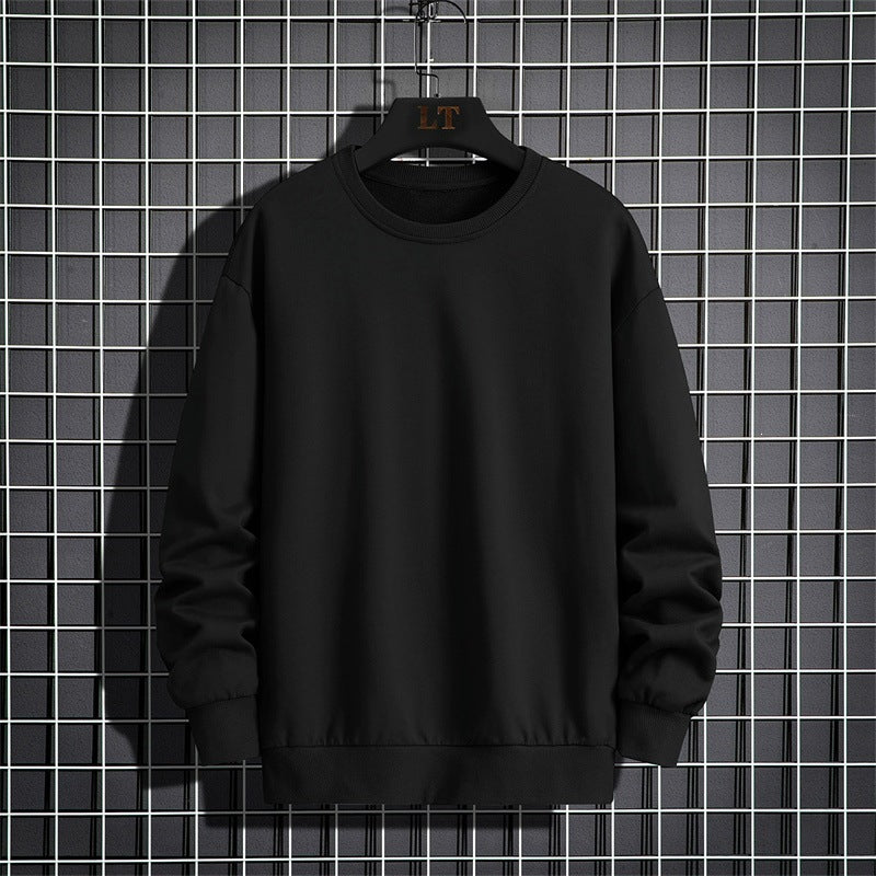 Herren Schlichtes Oversize Rundhals‑Sweatshirt aus schwerer Baumwollmischung mit gerippten Bündchen Echoarchiv