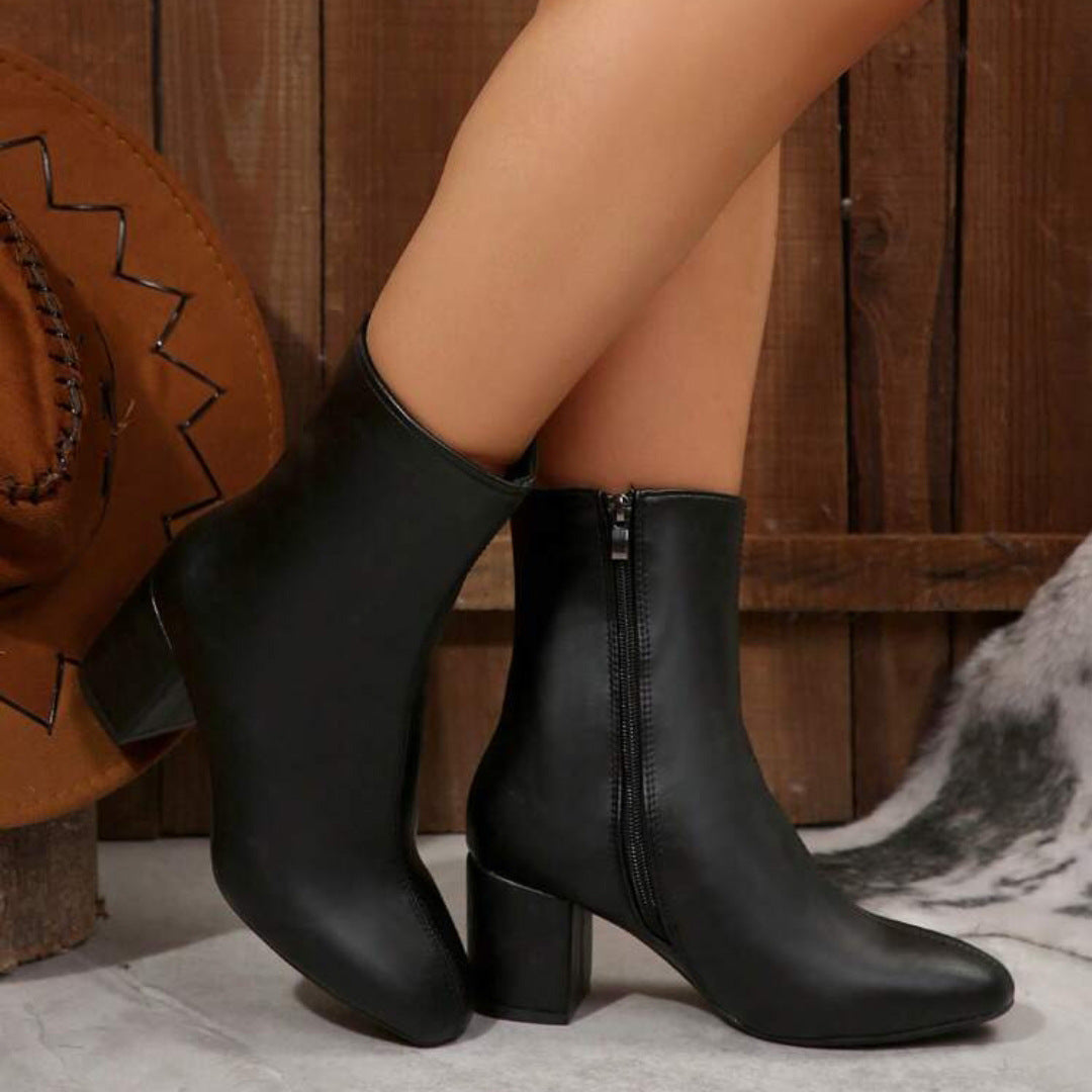 Damen Elegante Blockabsatz Stiefeletten Echo Archiv 1787606100