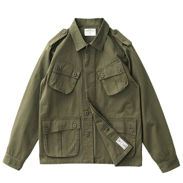 Herren Utility-Jacke mit funktionalen Taschen und klassischem Design Echoarchiv