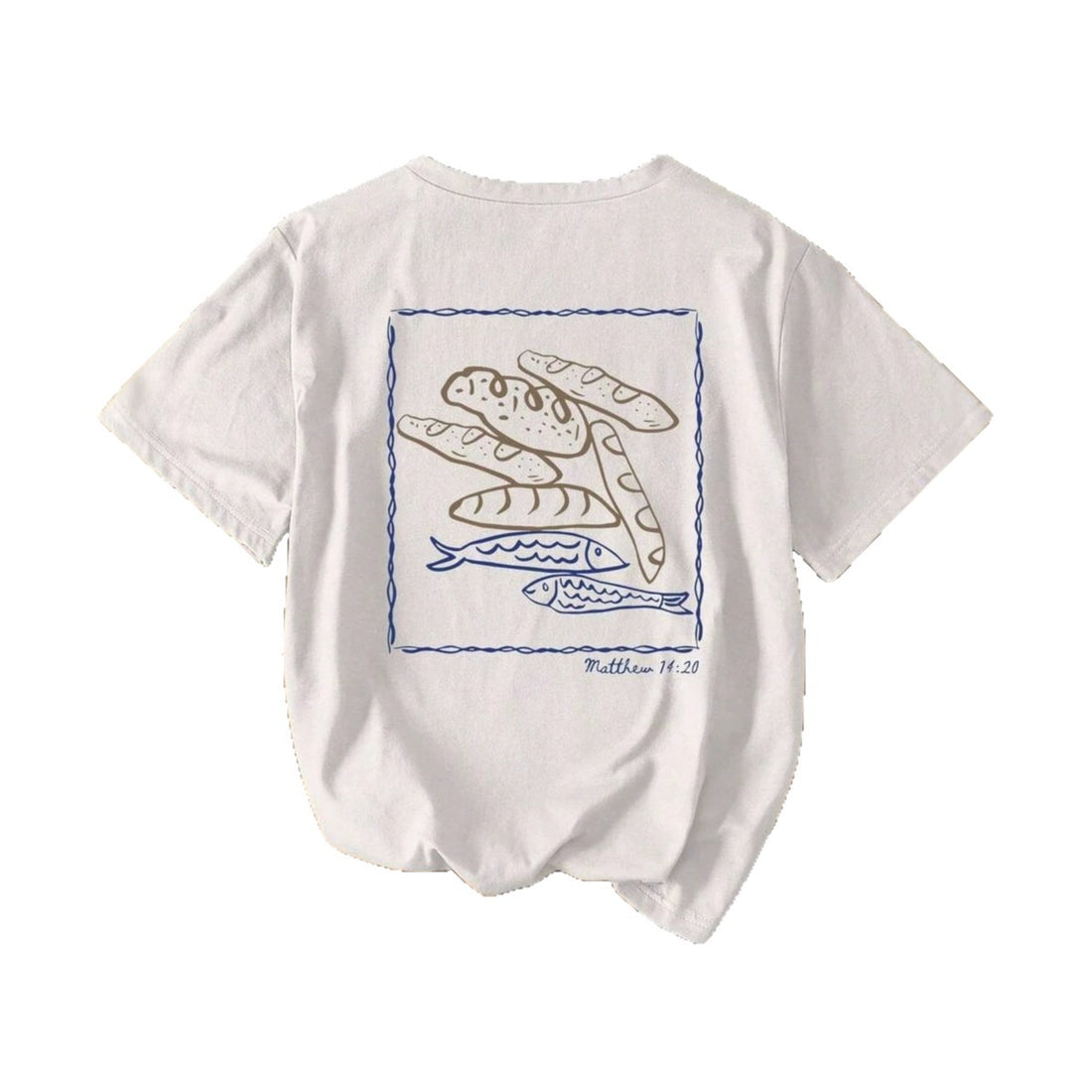 Damen Kurzarm T-Shirt mit kreativem Fischnetz-Motiv – Orélia