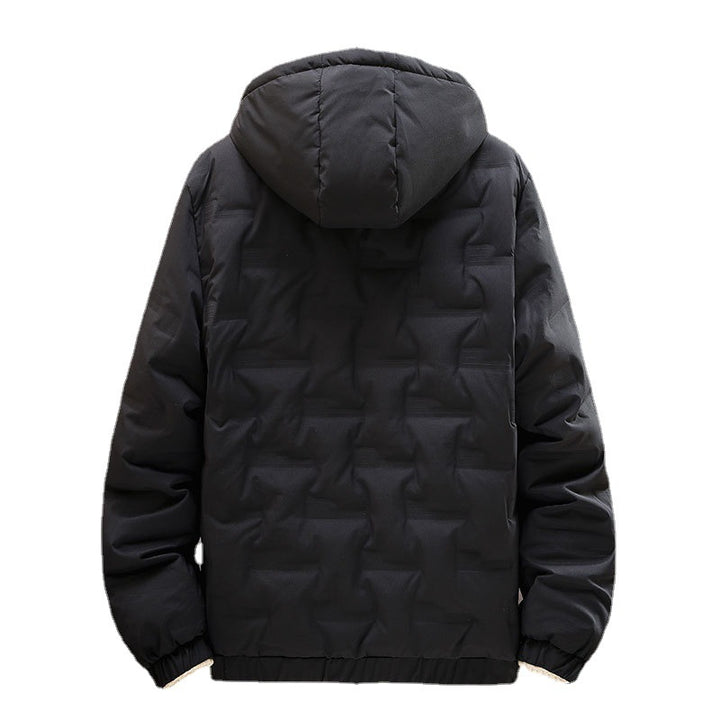 Herren isolierte Steppjacke mit verstellbarer Kapuze Echoarchiv