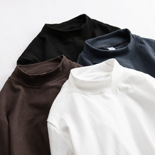 Herren Langärmeliges Feines Baumwollshirt mit Stehkragen und Relaxed-Fit Echoarchiv