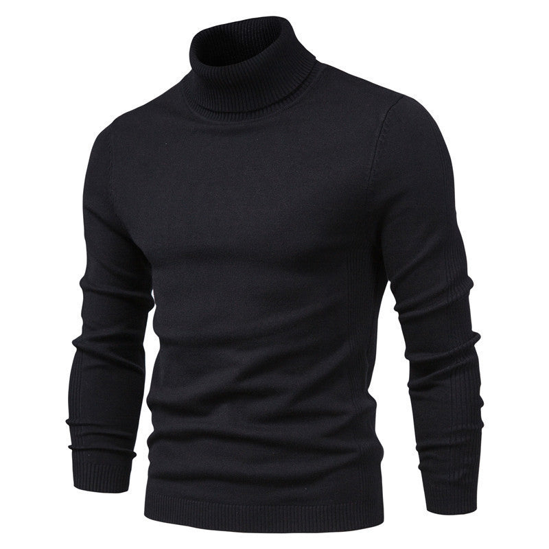 Herren eleganter Rollkragenpullover aus feinem Strick Echoarchiv