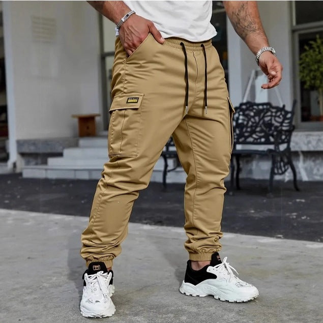 Herren Tapered Cargo-Jogginghose mit elastischem Tunnelzug, Bündchen & Multifunktions‑Taschen Echo Archiv