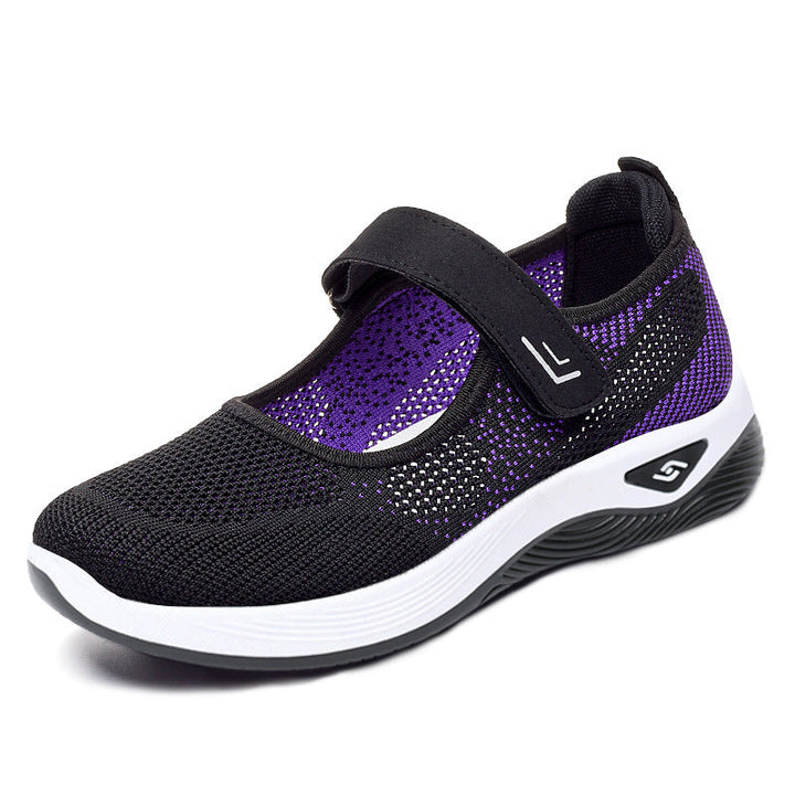 Damen Sportliche Sneakers mit Klettverschluss und atmungsaktiver Netzstruktur Echo Archiv