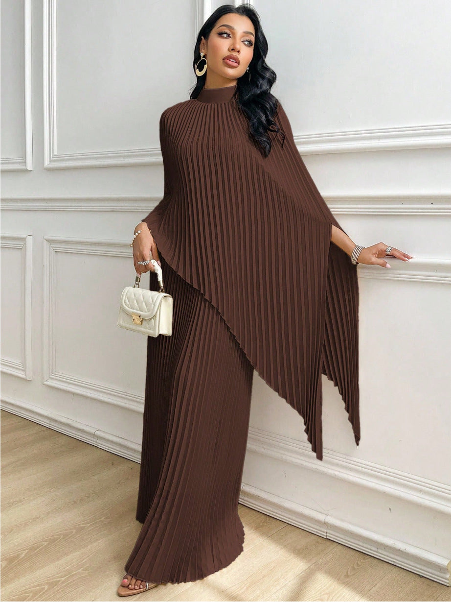 Damen Elegant gefaltete Cape-Bluse Set Echo Archiv