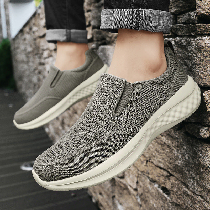 Unisex nan nahtloser Schlupfsneaker mit viskoelastischem Fußbett, flexibler Dämpfungssohle und atmungsaktivem Strickoberteil Echo Archiv