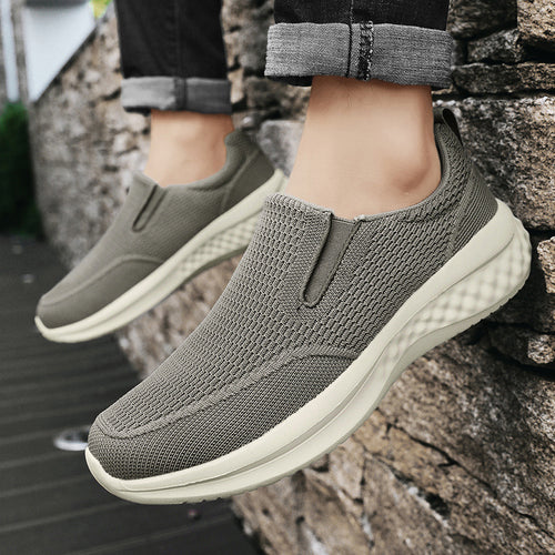 Unisex nan nahtloser Schlupfsneaker mit viskoelastischem Fußbett, flexibler Dämpfungssohle und atmungsaktivem Strickoberteil Echo Archiv
