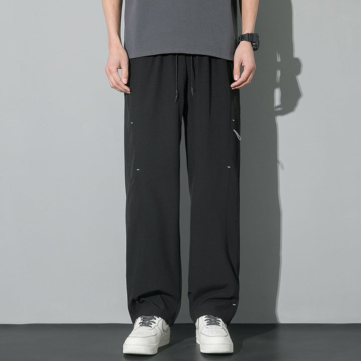 Herren Weite Relaxed-Cargo-Freizeithose mit Tunnelzugbund & Multifunktions‑Taschen Echoarchiv