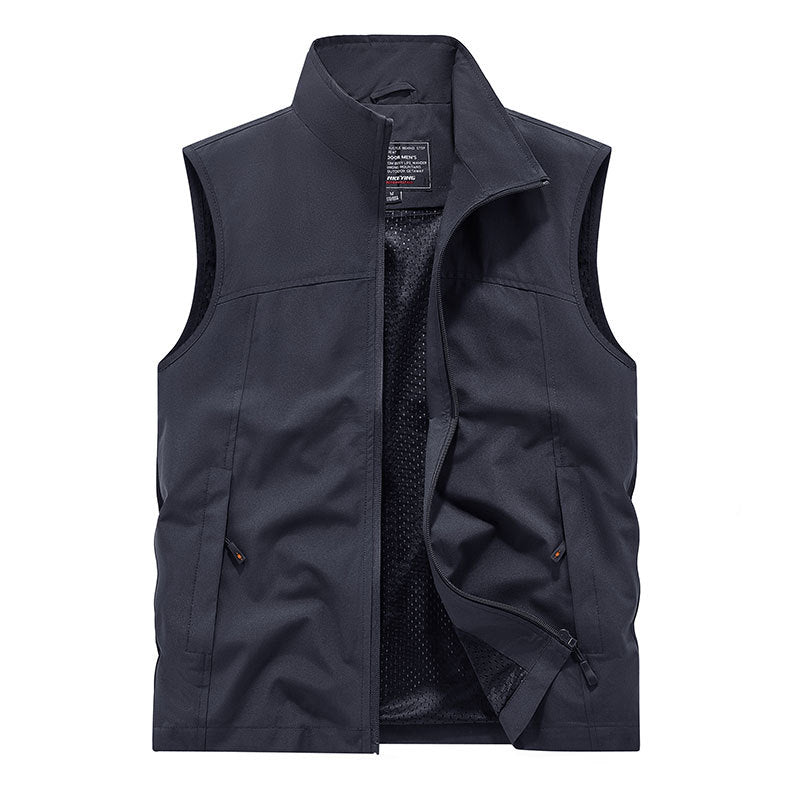 Damen Softshell‑Weste mit Meshfutter wind- und wasserabweisend Stehkragen und Frontreißverschluss Echo Archiv
