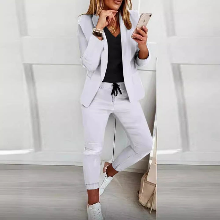Damen Elegantes Zweiteiliges Blazer-Jogginganzug – Valéne