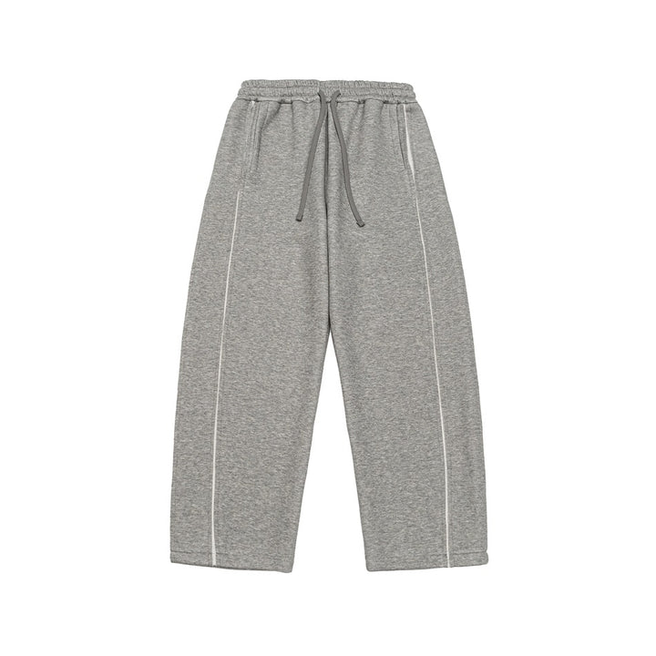 Damen Relaxed-Fit Culotte-Sweathose mit hohem Gummibund und Kontrastpaspel Echoarchiv
