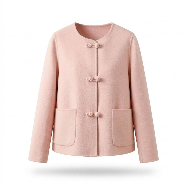 Damen Kaschmir-Mantel mit elegantem Schließe Echo Archiv
