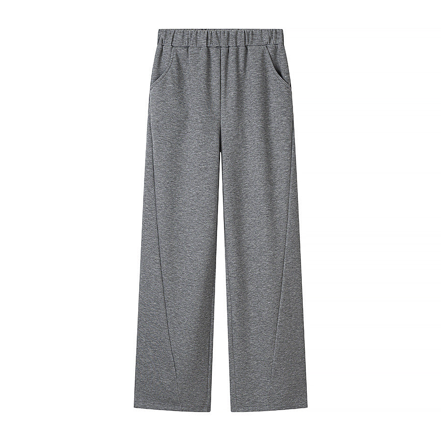 Damen Zweiteiliges Lounge‑Set aus Stretch‑Jersey mit Rundhalsausschnitt und hochtaillierter Weitbein‑Hose Echo Archiv