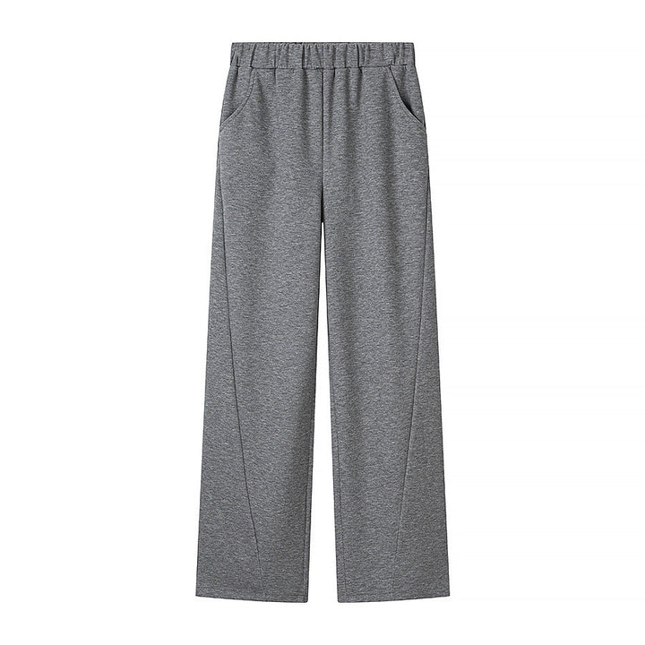 Damen Zweiteiliges Lounge‑Set aus Stretch‑Jersey mit Rundhalsausschnitt und hochtaillierter Weitbein‑Hose Echo Archiv