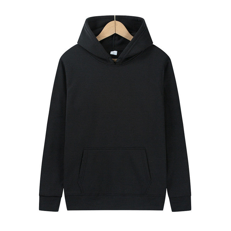 Unisex minimalistischer Kapuzenpullover ohne Reißverschluss mit innen angerautem French-Terry und integrierter Kängurutasche Echo Archiv