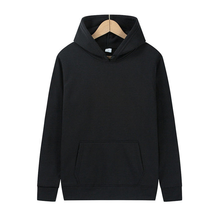 Unisex minimalistischer Kapuzenpullover ohne Reißverschluss mit innen angerautem French-Terry und integrierter Kängurutasche Echo Archiv
