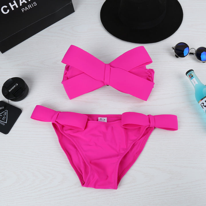 Damen Bandeau Bikini mit auffälligen Schleifen Echo Archiv