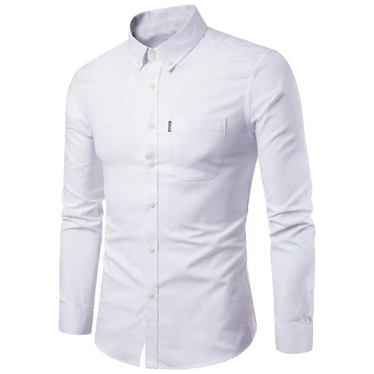 Herren nan tailliertes Oxford-Hemd mit Button-Down-Kragen und Brusttasche Echo Archiv