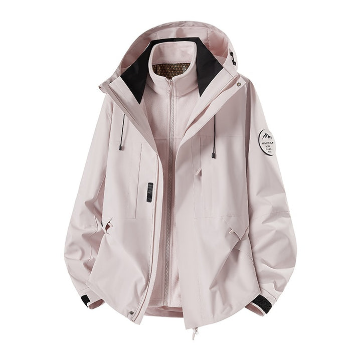 Herren Wetterfeste technische Softshell‑Trekkingjacke mit Kapuze und isolierendem Inneneinsatz Echo Archiv
