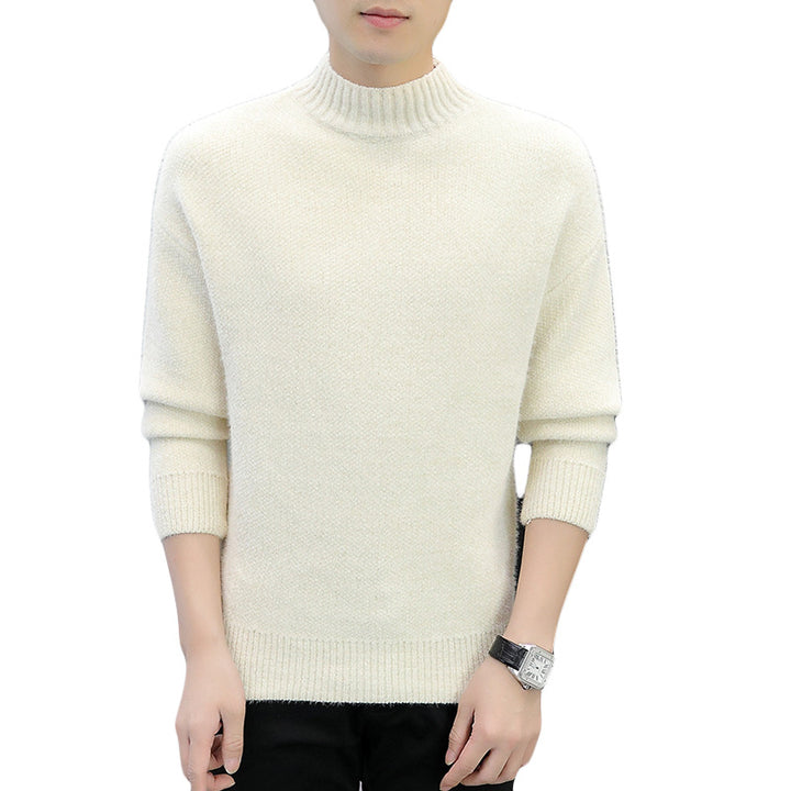 Herren warmer Rollkragenpullover aus weichem Strick Echoarchiv