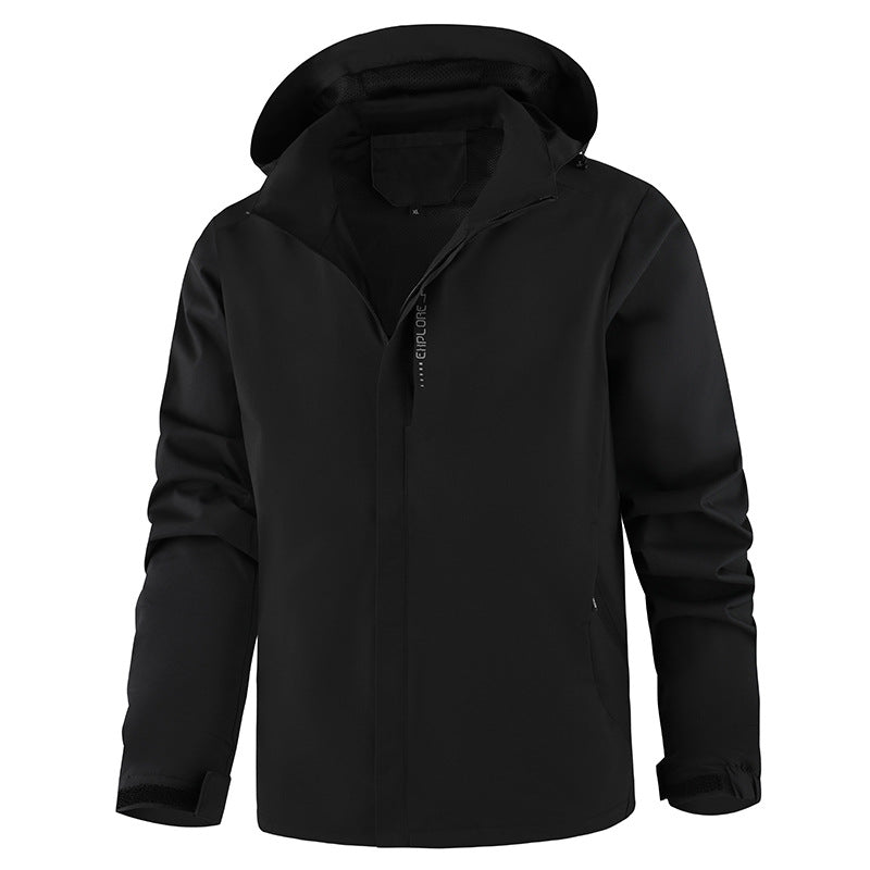 Atmungsaktive Übergangsjacke für Herren mit verstellbarer Kapuze Echo Archive
