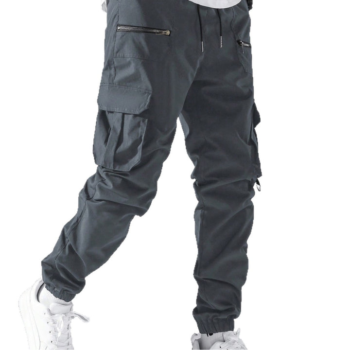 Herren Cargo-Jogginghose mit Reißverschlusstaschen und elastischem Bund Echoarchiv