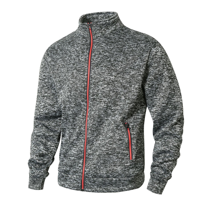 Herren Fleecejacke mit hohem Kragen und Reißverschluss Echoarchiv