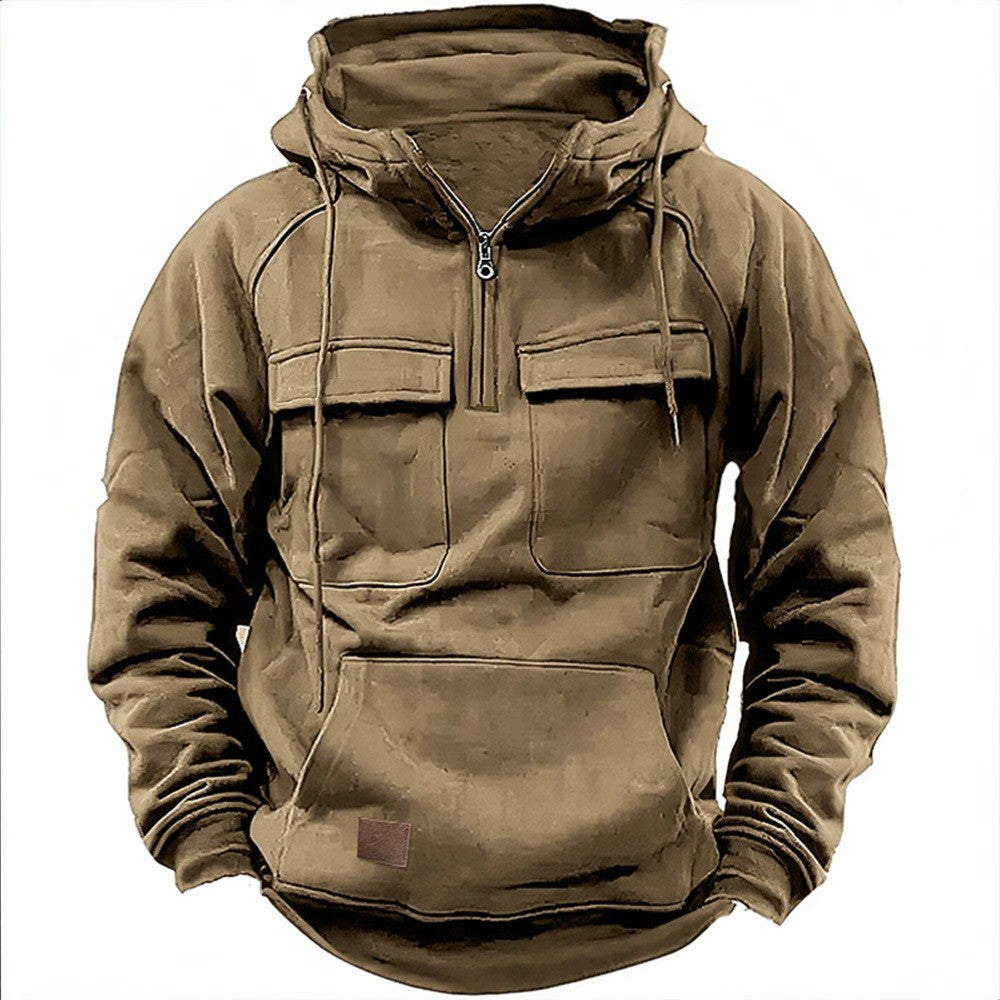 Herren funktionale Kapuzenpullover mit praktischen Taschen Echoarchiv