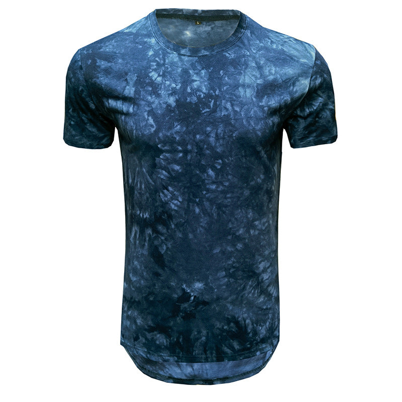 Herren T-Shirt mit einzigartigem Batikdesign und Rundhalsausschnitt Echoarchiv