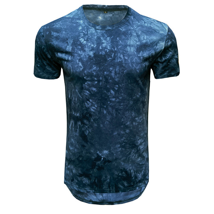 Herren T-Shirt mit einzigartigem Batikdesign und Rundhalsausschnitt Echoarchiv