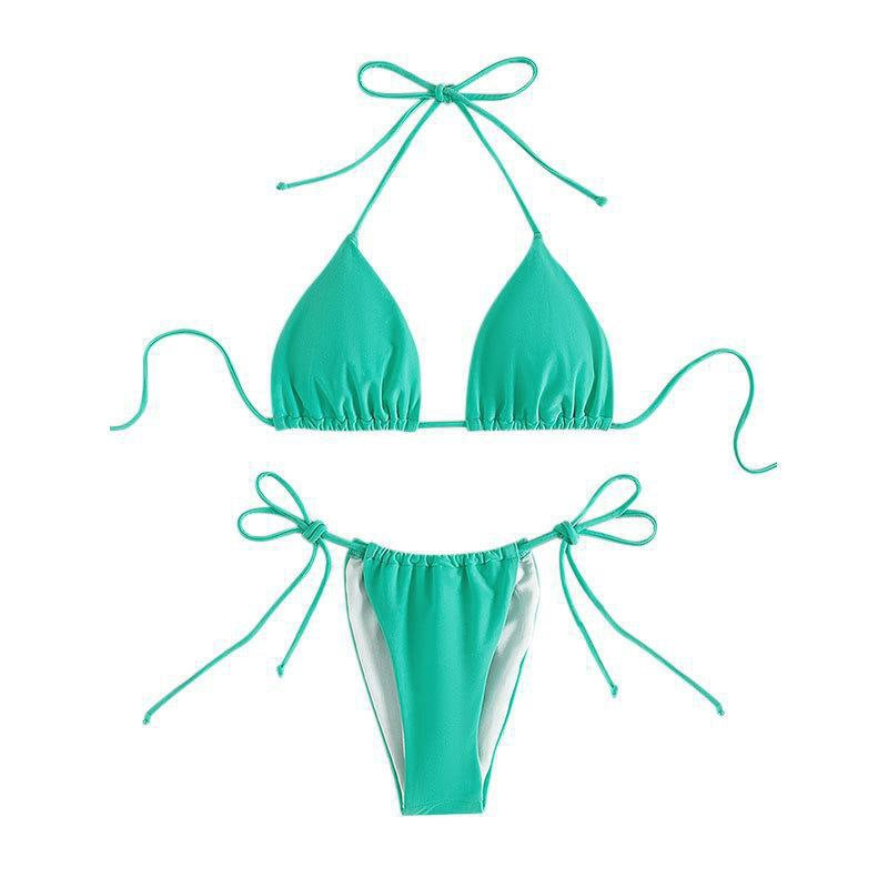 Damen Triangel-Bikini mit verstellbaren Bindebändern und nahtlosem Design Echo Archiv