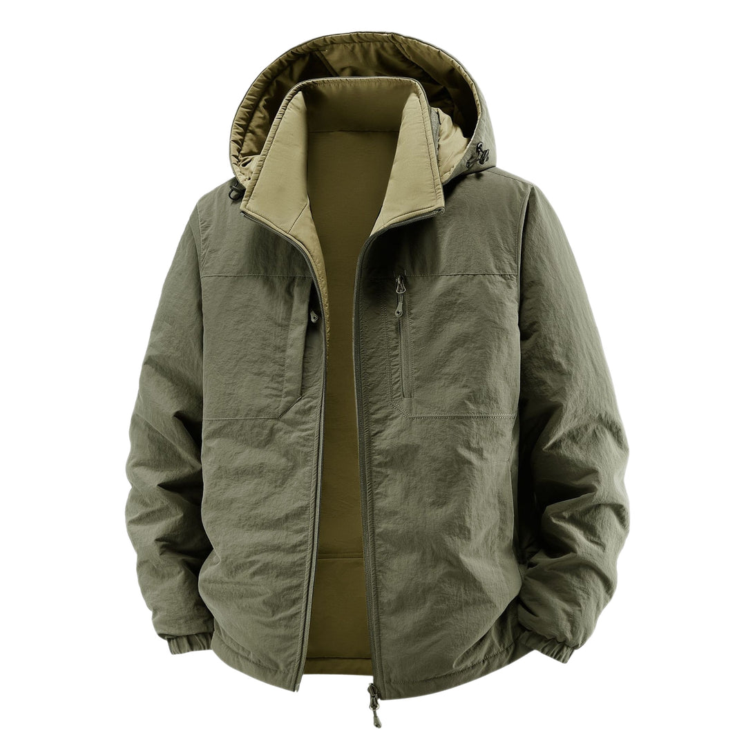 Herren Thermo-Fieldjacke mit Fleece-Innenfutter, Kapuze und Fronttaschen Echo Archiv