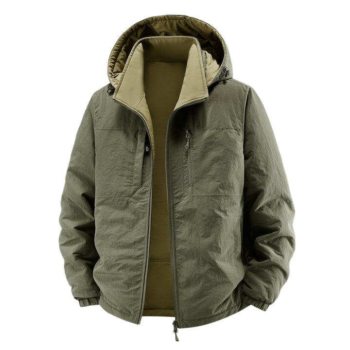 Herren Thermo-Fieldjacke mit Fleece-Innenfutter, Kapuze und Fronttaschen Echo Archiv