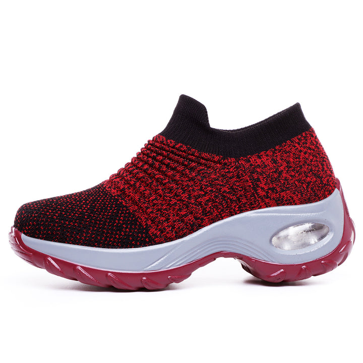 Damen gestrickter Slip-On Sportsneaker mit luftgepolsterter Zwischensohle Echo Archiv