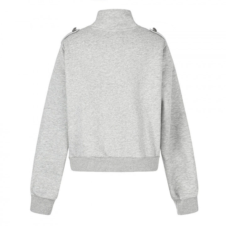Unisex Sweatjacke im Military-Look mit doppelter Knopfleiste Echo Archiv