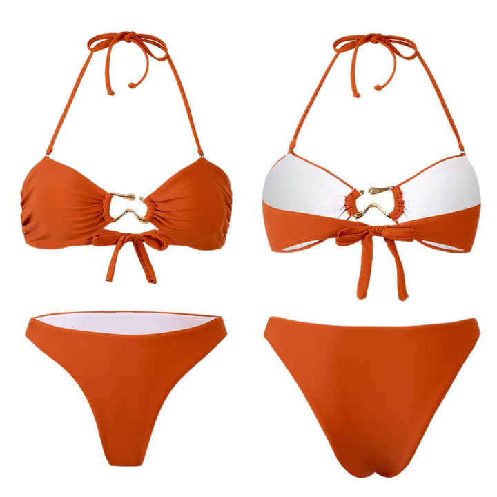 Damen Bandeau Bikini mit elegantem Gold-Detail Echo Archiv