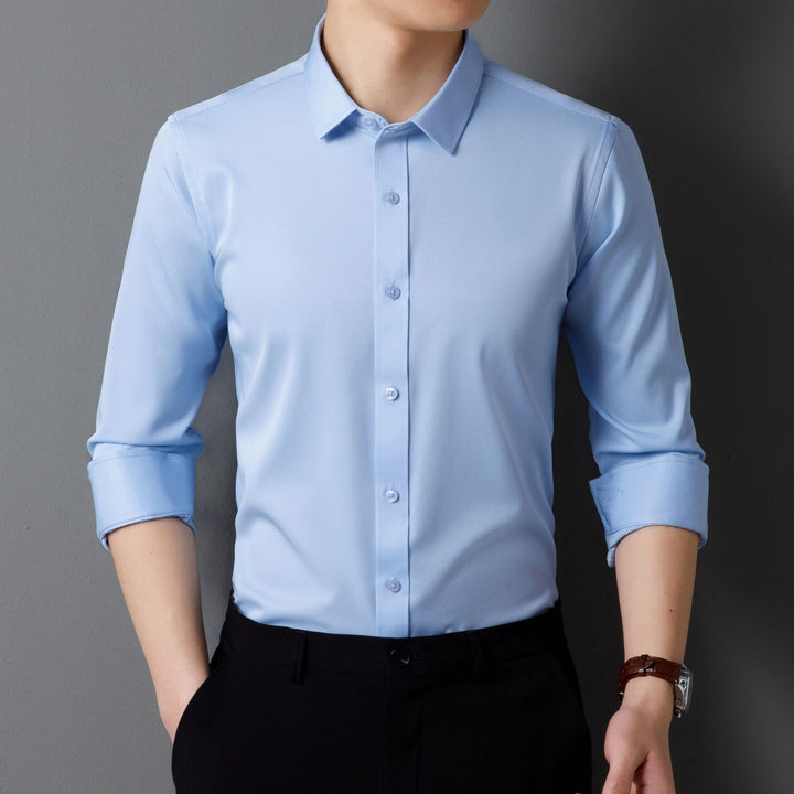 Herren Slim-Fit Langarmhemd aus hochwertigem Baumwollmix Echoarchiv