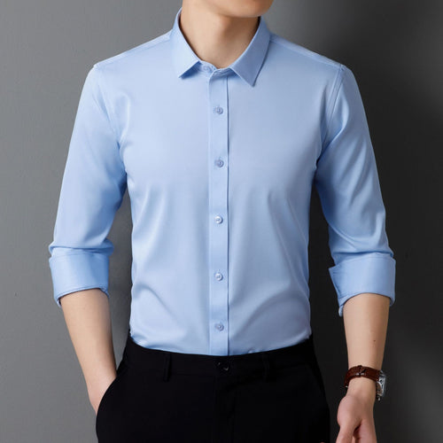 Herren Slim-Fit Langarmhemd aus hochwertigem Baumwollmix Echoarchiv