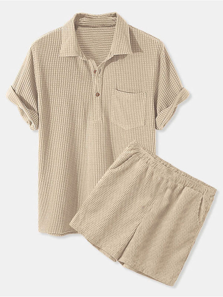 Damen Sonnen-Pyjama Set mit kurzem Shirt und Hose Echoarchiv