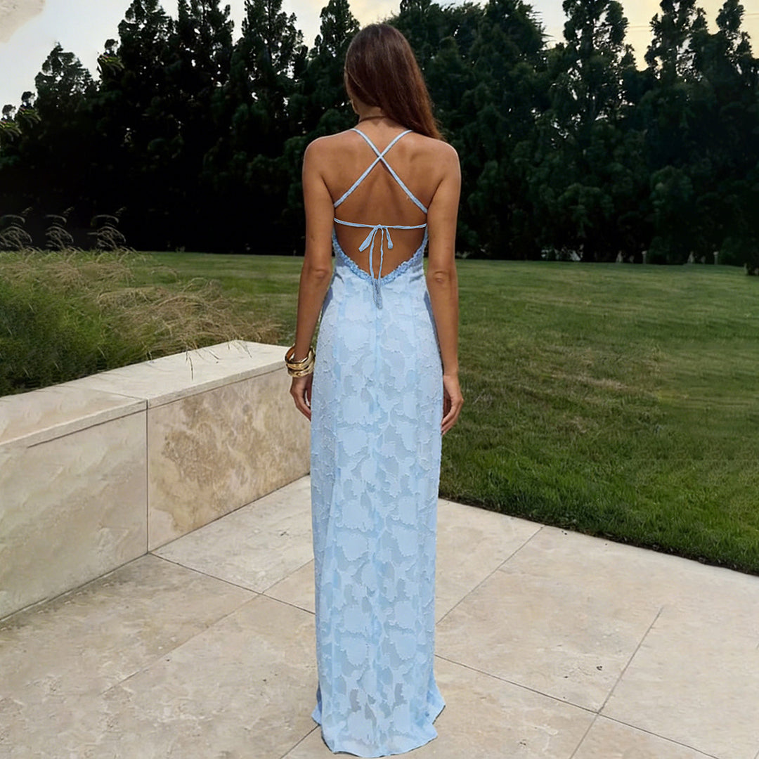 Damen Elegantes Maxikleid mit raffinierten Details Echo Archiv