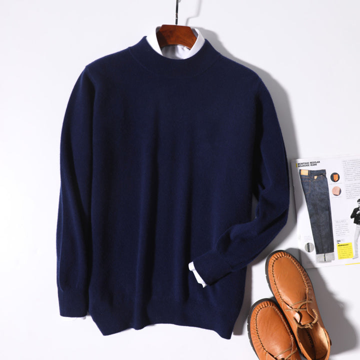 Herren Feiner Rollkragenpullover in schlanker Minimal‑Silhouette aus Woll‑Kaschmir‑Mix Echoarchiv
