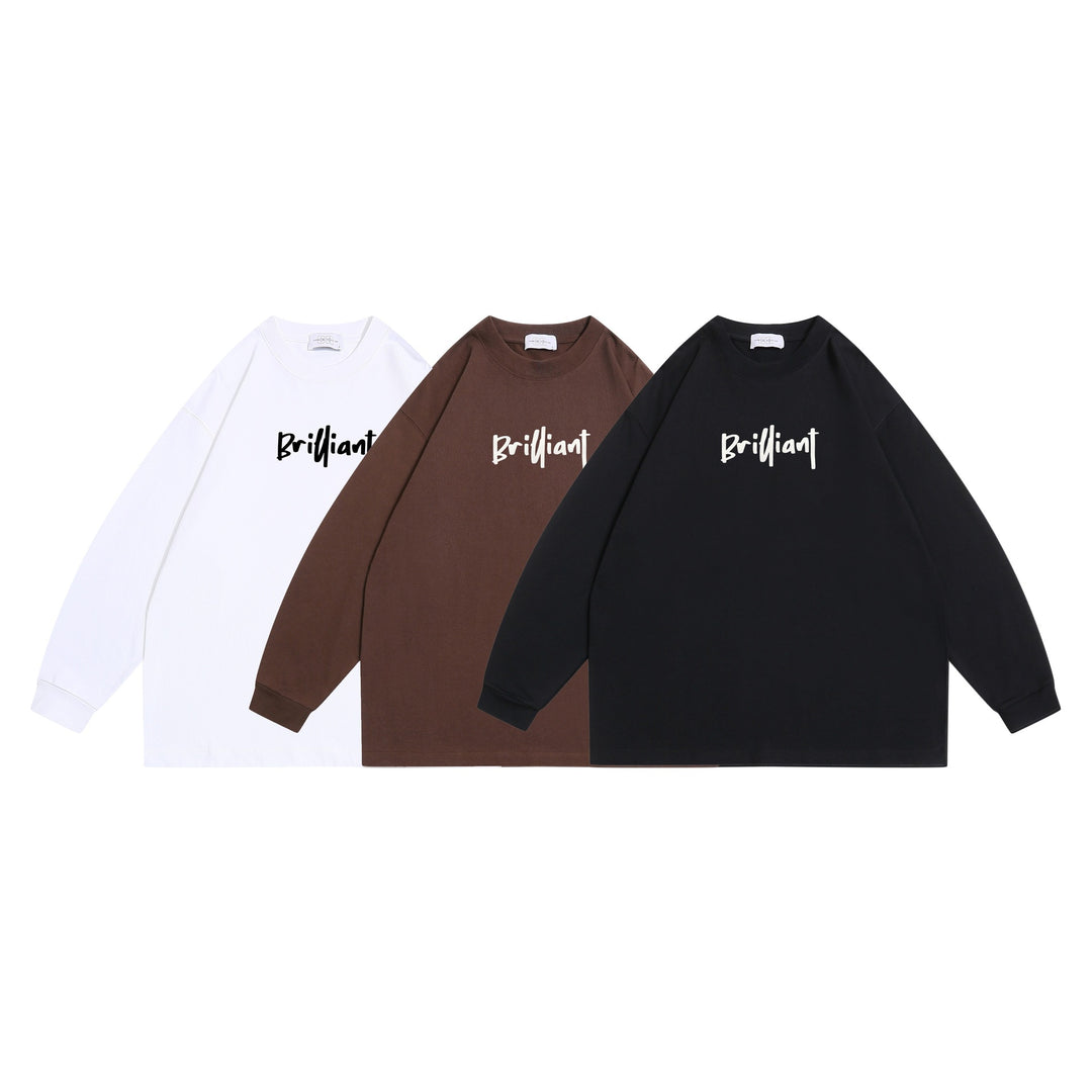Unisex Oversize-Sweatshirt mit Frontprint 'Brilliant', Raglanärmeln und geripptem Rundhals Echoarchiv