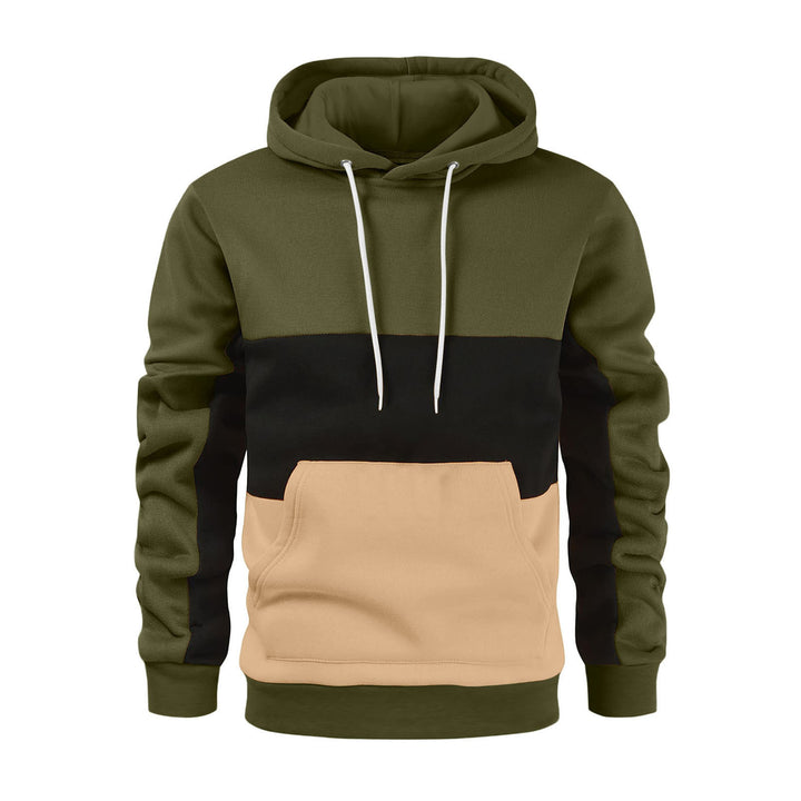 Herren Kapuzenpullover mit modischem Farbblockdesign Echoarchiv