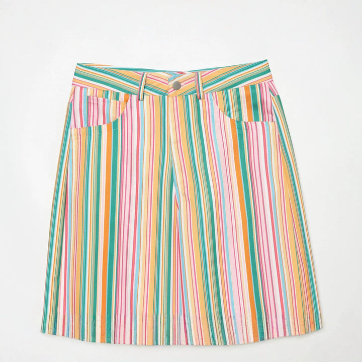 Damen Leicht fallende Palazzo-Hose mit hoher Taille und seitlichen Eingrifftaschen Echo Archiv