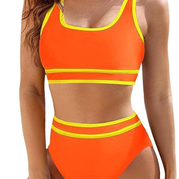 Damen Hochtailliertes Sport-Bikini-Set Echo Archiv