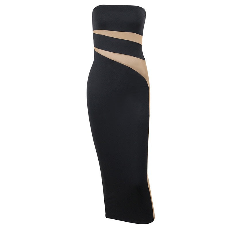 Damen Off-Shoulder Maxikleid mit raffinierten Cut-Out-Details und tailliertem Schnitt Echo Archiv