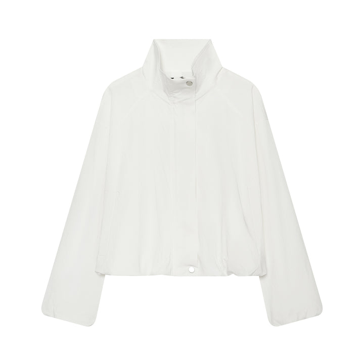 Damen Cropped Funktionsblouson mit Funnelkragen und verdeckter Druckknopfleiste Echo Archiv