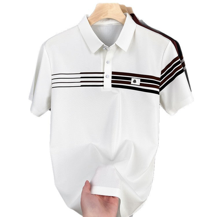 Herren Polohemd mit sportlicher Struktur und atmungsaktiver Technologie Echoarchiv